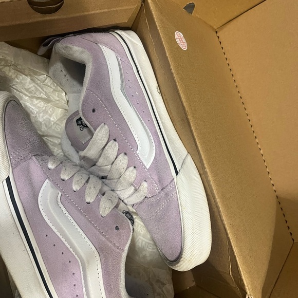 Vans Purple and White Knu Skool - Picture 3 of 5